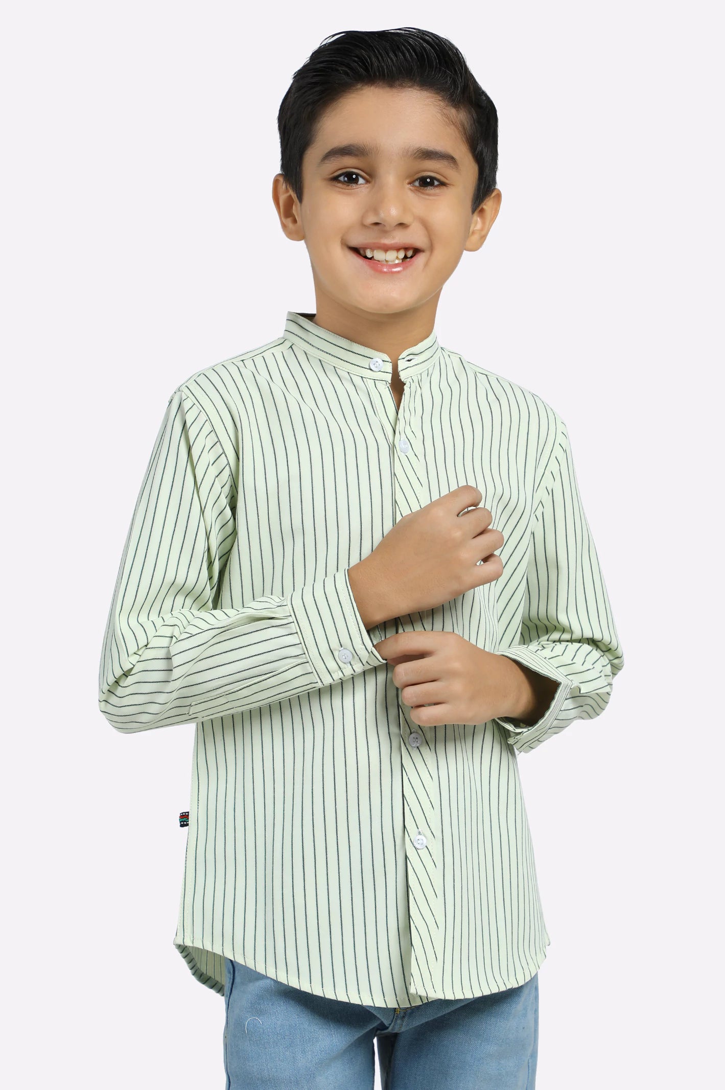 Moisture Wicking Button Down Shirt-Yellow Stripe Casual Shirt