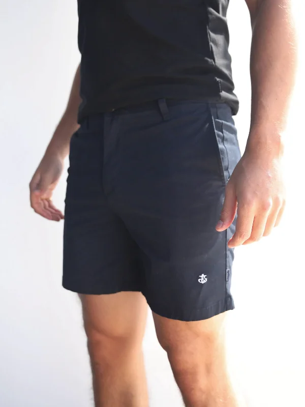 Skate Shorts-Stretch Chino Shorts - Navy