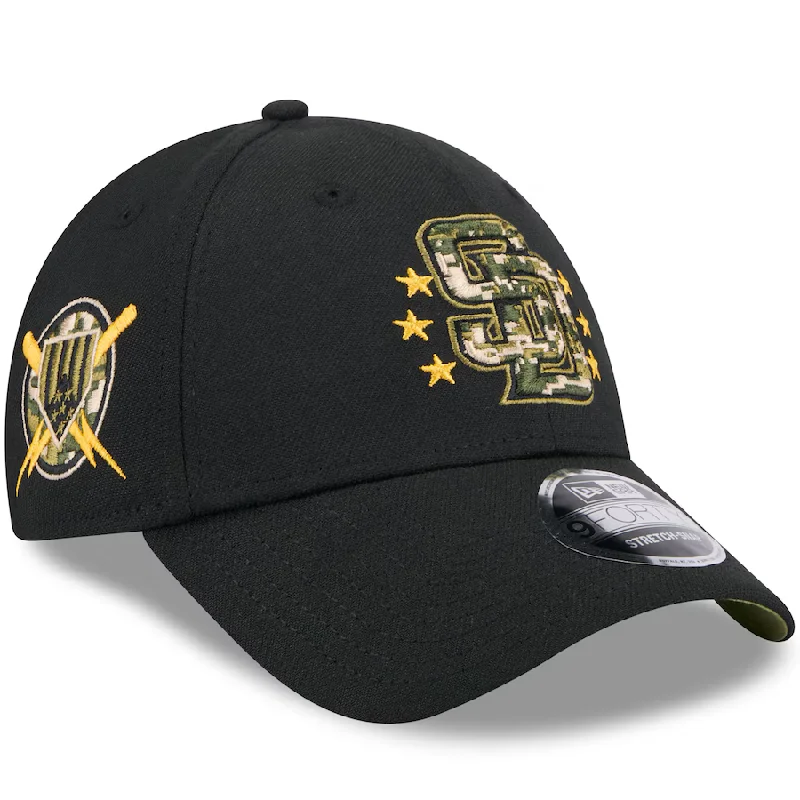 Wide Brim Hat-New Era San Diego Padres Armed Forces Day 9FORTY Adjustable Hat 2024