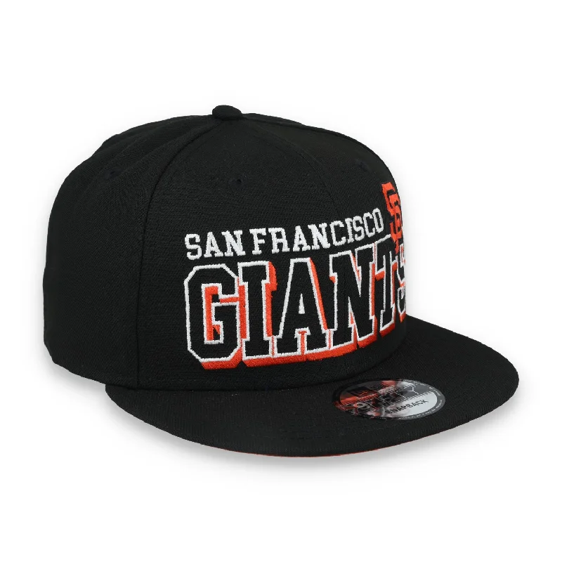 Flat Brim Hat-New Era San Francisco Giants Game Day 9FIFTY Snapback Hat