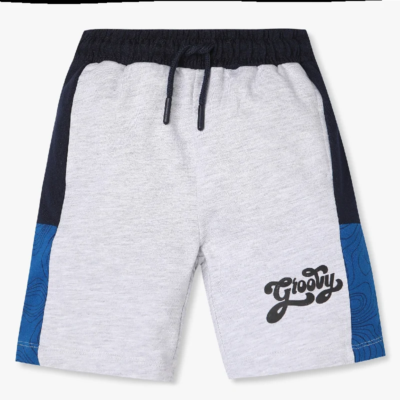 Unique Shorts-Boys Cut and Sew Knee Length Shorts