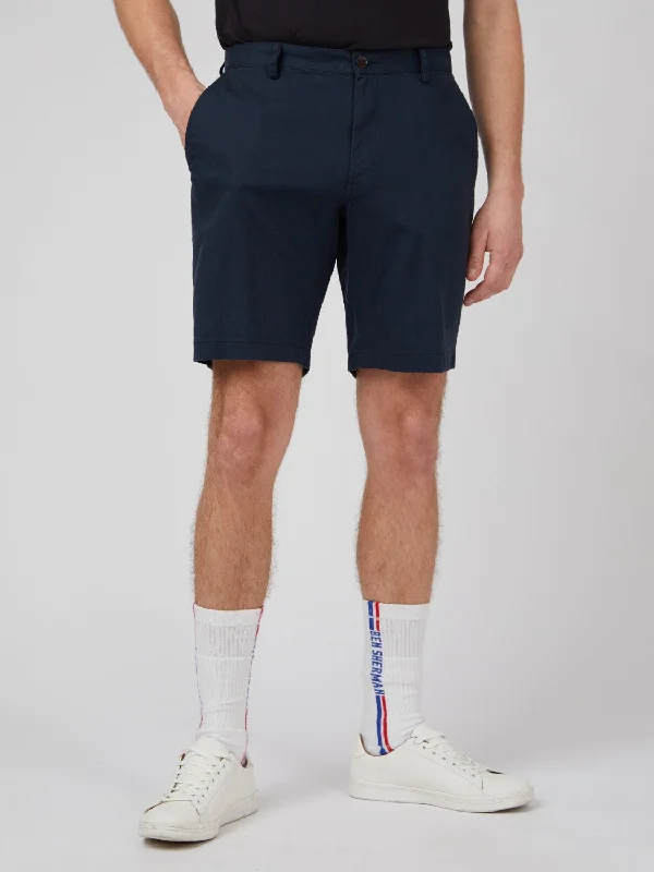 Chino Shorts-Signature Linen Shorts - Midnight