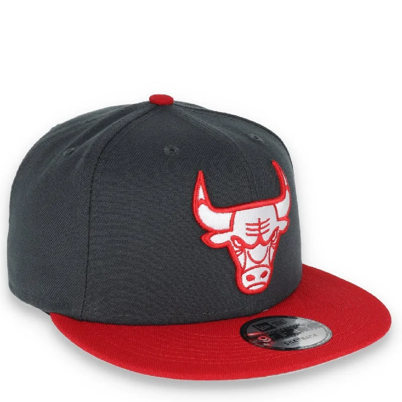 Adjustable Hat-New Era Chicago Bulls Color Pack 2-Tone 9FIFTY Snapback Hat-Dark Grey/Red