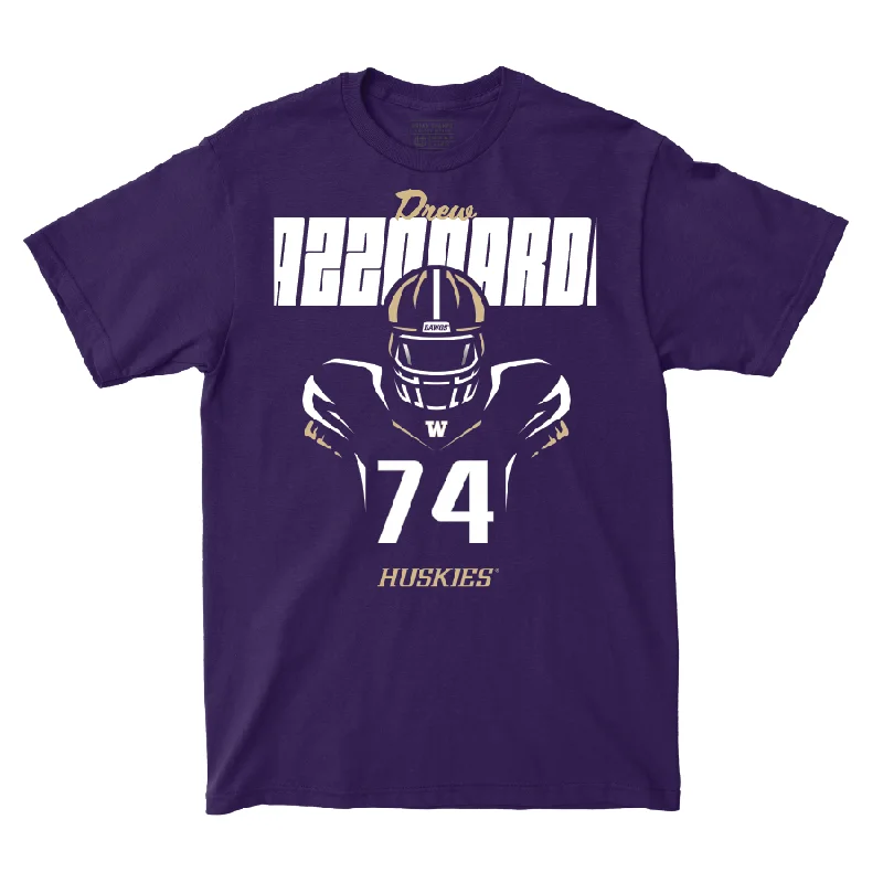 Limited Edition T-Shirt-Football Silhouette Purple Tee   - Drew Azzopardi