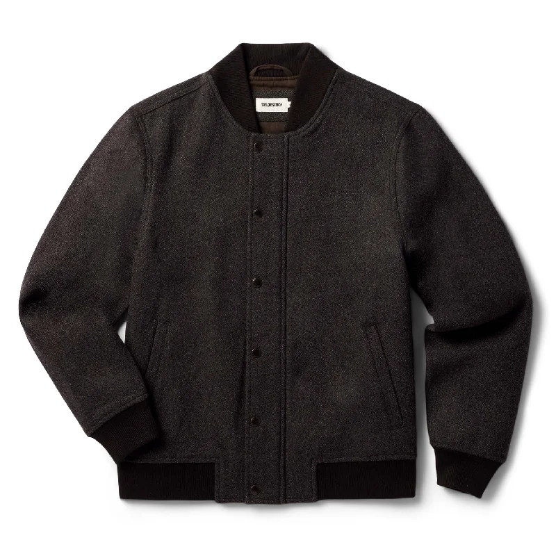 Special Edition Jacket-The Bomber Jacket in Espresso Marl Wool