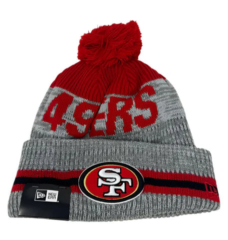 Football Hat-New Era San Francisco 49ers Runner Pom Knit