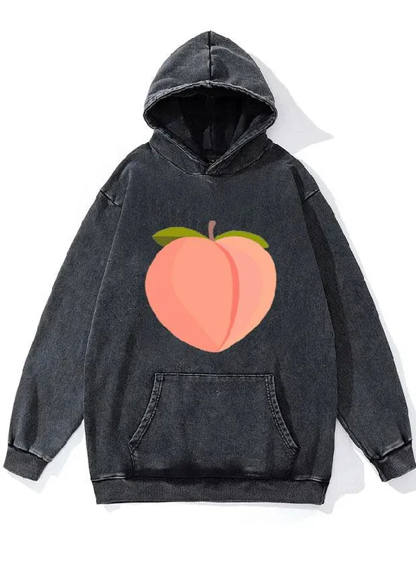 Handmade Hoodie-Peach WASHED GYM HOODIE