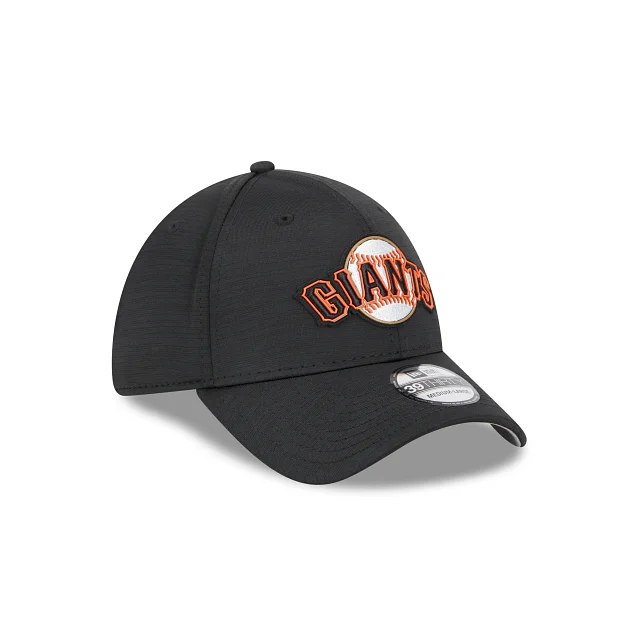 Festival Hat-NEW ERA SAN FRANCISCO GIANTS CLUBHOUSE CLASSIC 39THIRTY STRETCH FIT HAT-BLACK