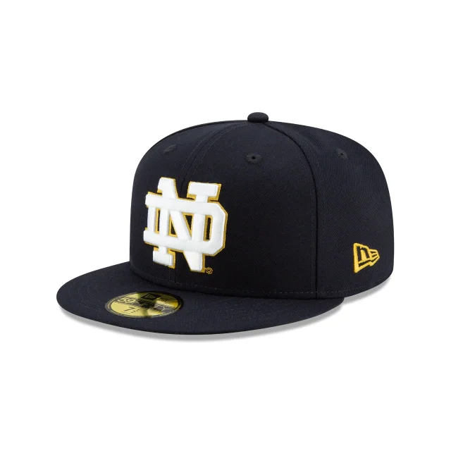 Camo Hat-New Era Notre Dame Football 59Fifty Fitted Navy Hat