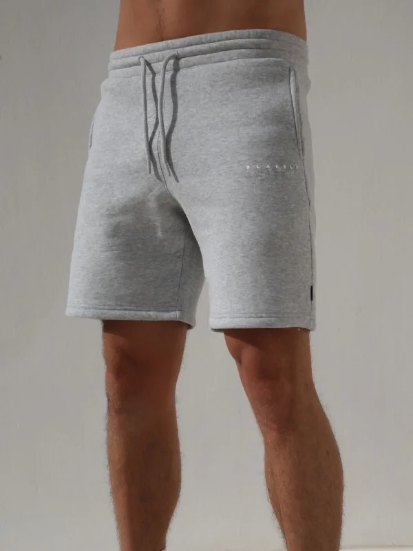 Breathable Mesh Shorts-Evolved Jogger Shorts - Marl Grey