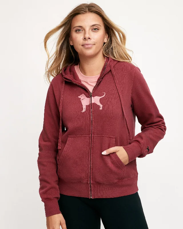 Embroidered Hoodie-Ladies Classic Full Zip Hoodie