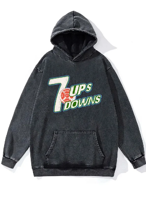 Lightweight Hoodie-7 ups and downs Washed Gym Hoodie