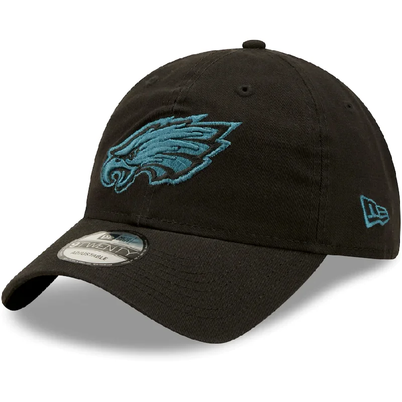 Flat Brim Hat-Philadelphia Eagles New Era Black 2.0 Core Classic 9TWENTY Adjustable Hat