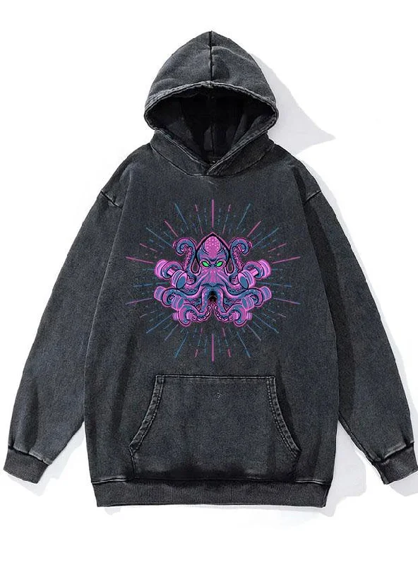 Tiger Hoodie-weightlifting octopus WASHED GYM HOODIE