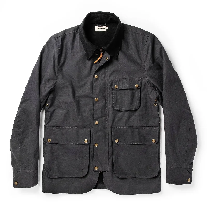 Lightweight Jacket-The Rover Jacket in Ripstop Slate Dry Wax