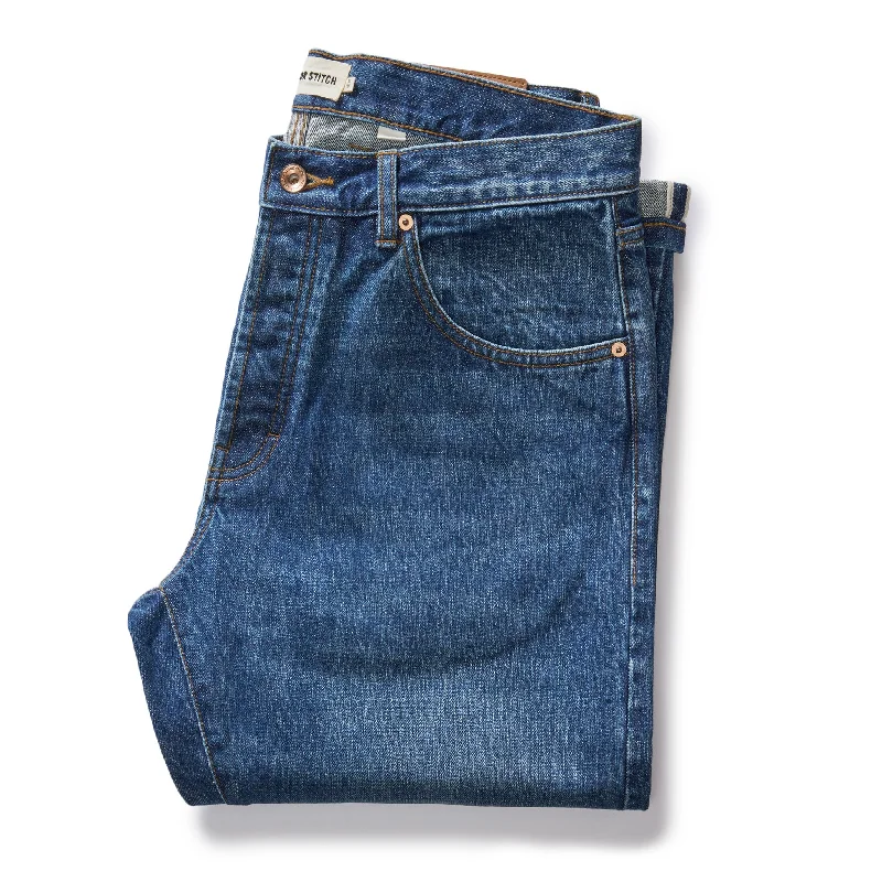 The Slim Jean in Mid Wash Organic Selvedge