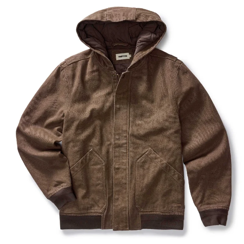 Tropical Jacket-The Workhorse Hoodie in Aged Penny Chipped Canvas