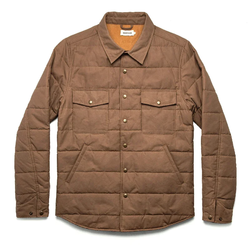 Festival Jacket-The Garrison Shirt Jacket in British Khaki Dry Wax