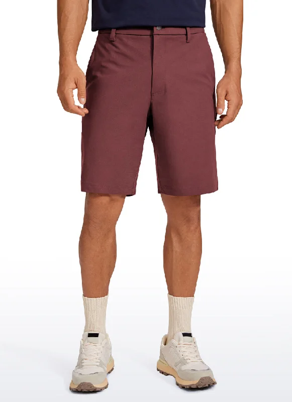 Slim Fit Shorts-All-Day Comfy Golf Shorts with Pockets 9''