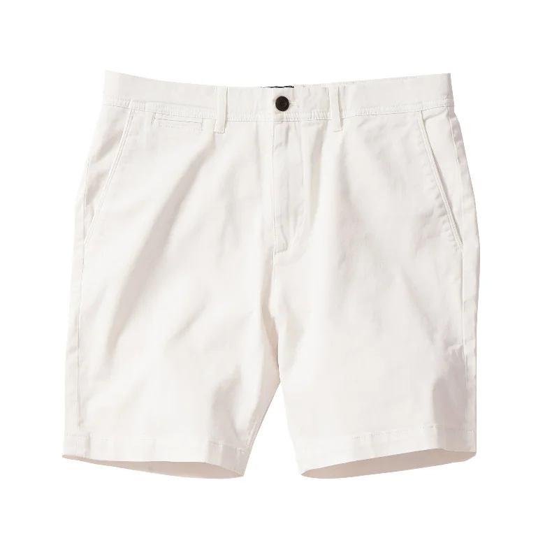 Yoga Shorts-Precision Stretch Chino Shorts 8" - White