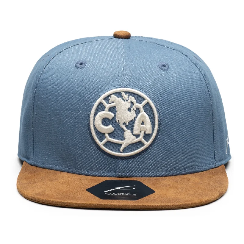 Flame Hat-Fi Collections Club America Orion Snapback-Blue/Brown