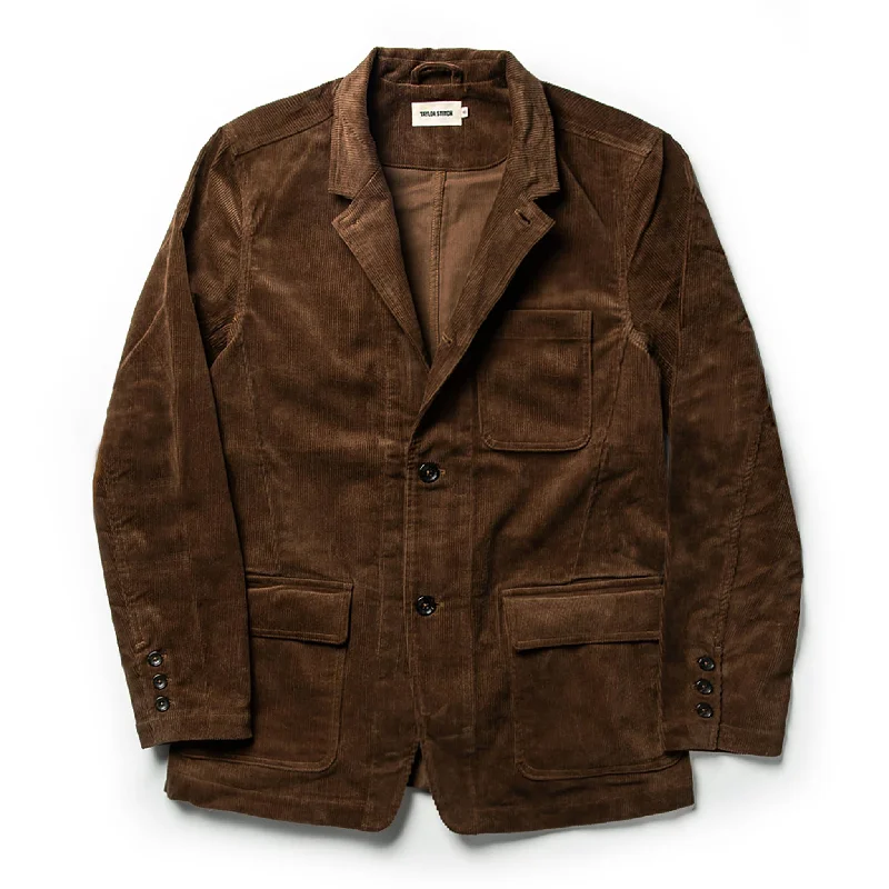 Handmade Jacket-The Gibson Jacket in Chocolate Cord