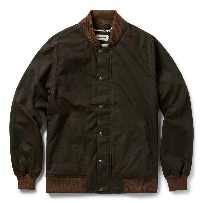 Motorcycle Jacket-The Bomber Jacket in Bark EverWax