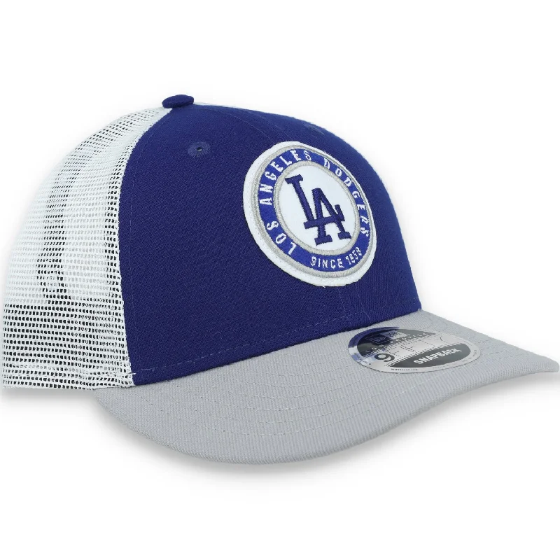 Sports Hat-New Era Los Angeles Dodgers Throwback Low Profile 9FIFTY Trucker Snapback Hat