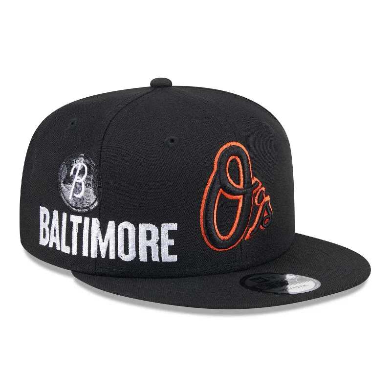 Boonie Hat-New Era Baltimore Orioles City Connect Icon  9FIFTY Snapback Hat-Black