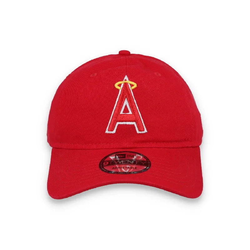 Tie Dye Hat-New Era California Angels Core Classic 2.0 Cooperstown Collection 9Twenty Adjustable Hat-Red