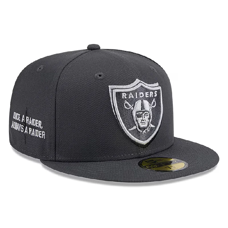 Fedora Hat-New Era Las Vegas Raiders 2024 NFL Draft On Stage 59FIFTY Fitted