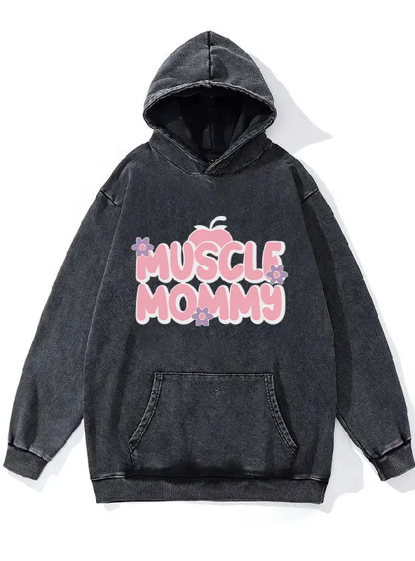 Tropical Hoodie-Muscle Mommy Washed Gym Hoodie