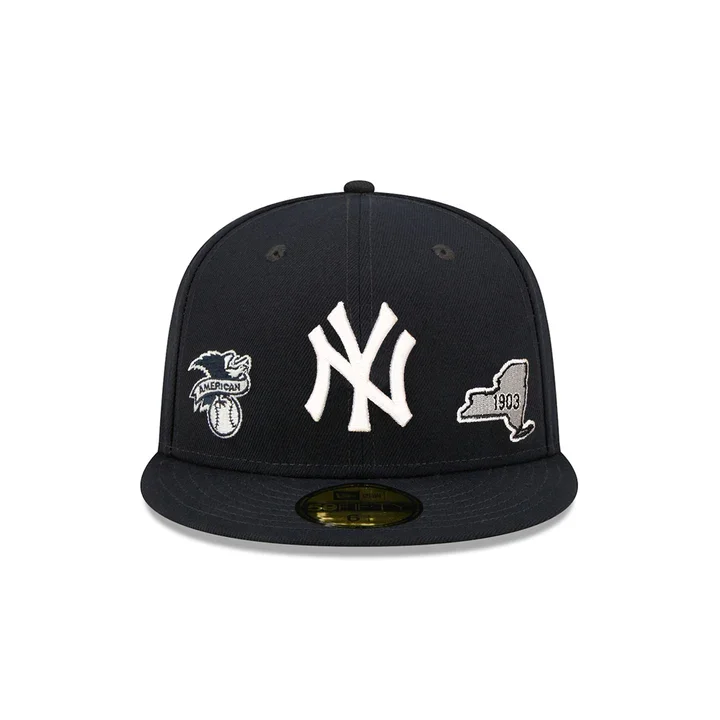 Slouch Beanie Hat-New Era New York Yankees Identity 59Fifty Fitted Hat- Navy