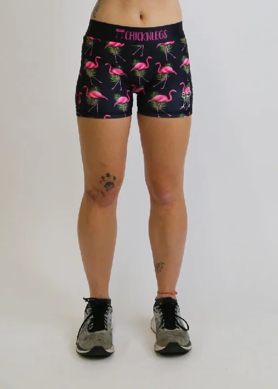 Boxing Shorts-Women's Flamingo 3" Compression Shorts