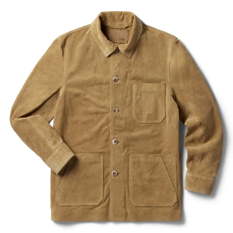 Cargo Jacket-The Ojai Jacket in Cognac Suede