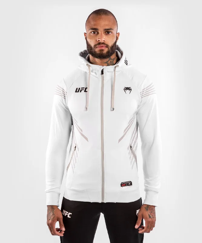 Neon Hoodie-UFC Venum Authentic Fight Night Men's Walkout Hoodie - White