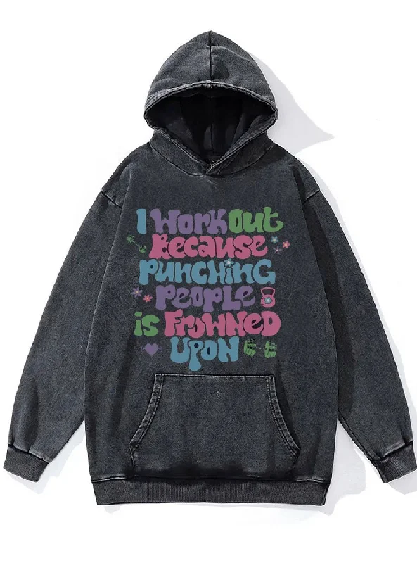 DIY Hoodie-Positive Aesthetic Washed Gym Hoodie