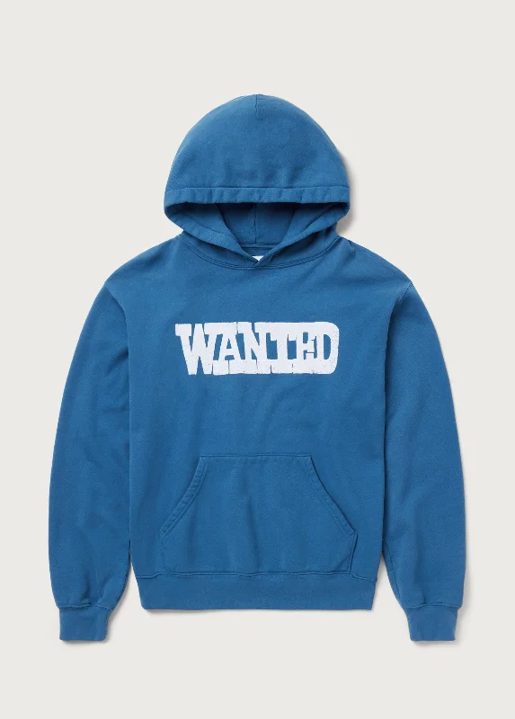 Cartoon Hoodie-Wanted Hoodie | Sky Blue