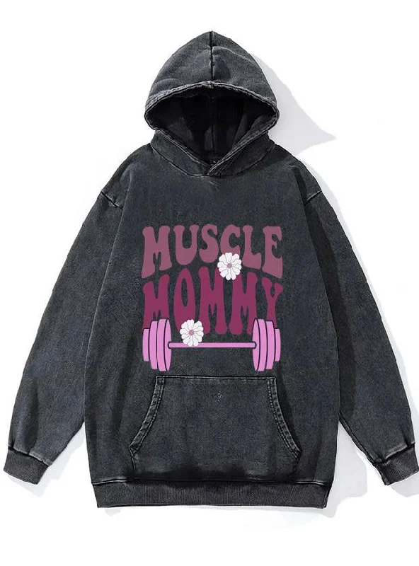 Hiking Hoodie-Purple Muscle Mommy WASHED GYM HOODIE