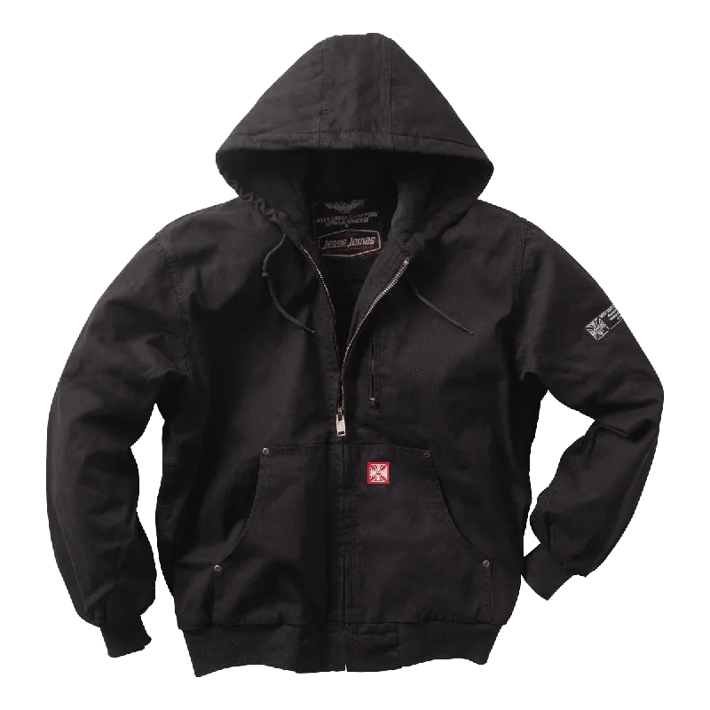 Artistic Jacket-WCC HEAVY DUTY CANVAS WORK JACKET - BLACK