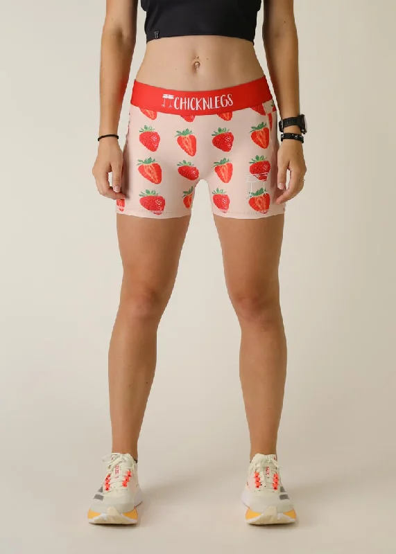 Outdoor Shorts-Women's Strawberry Szn 3" Compression Shorts