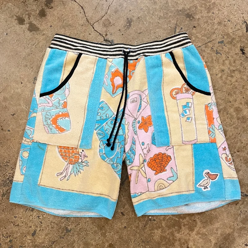 Camouflage Shorts-Yokishop - Vacation Time Beach Towel Shorts