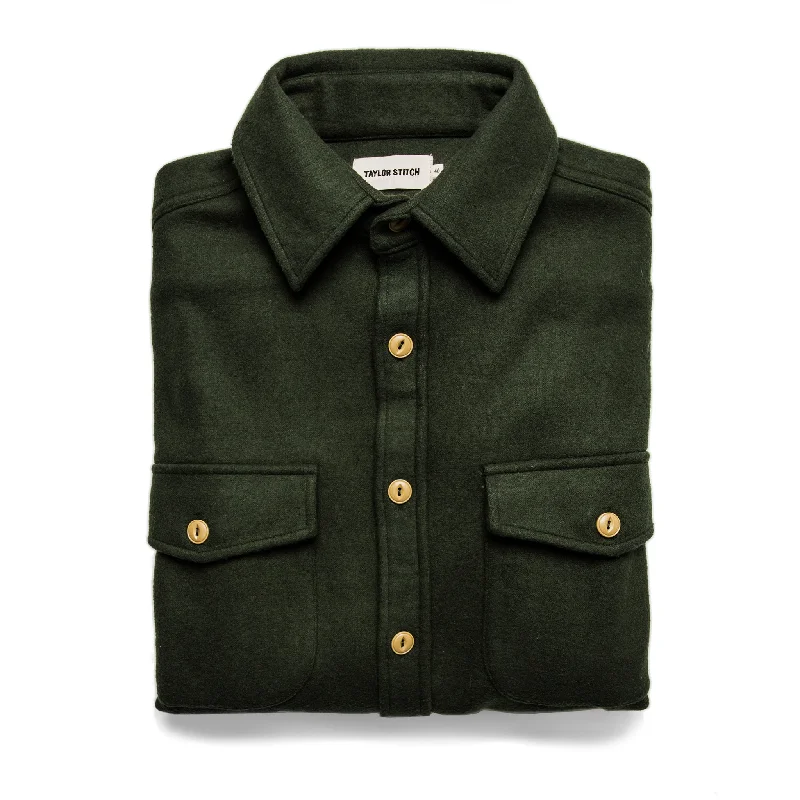 Techwear Jacket-The Maritime Shirt Jacket in Olive