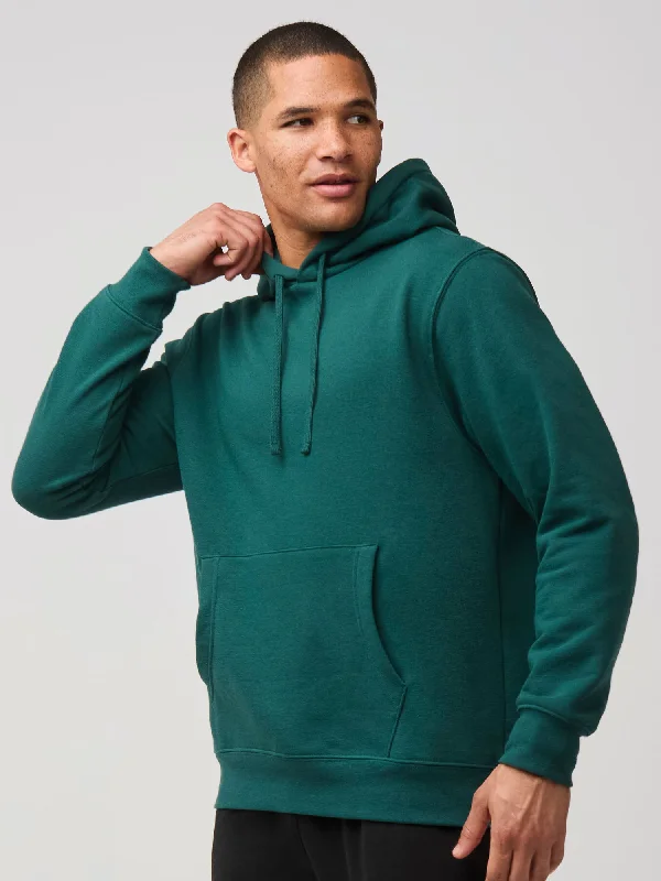 Glow In The Dark Hoodie-Dark Emerald Pullover Hoodie