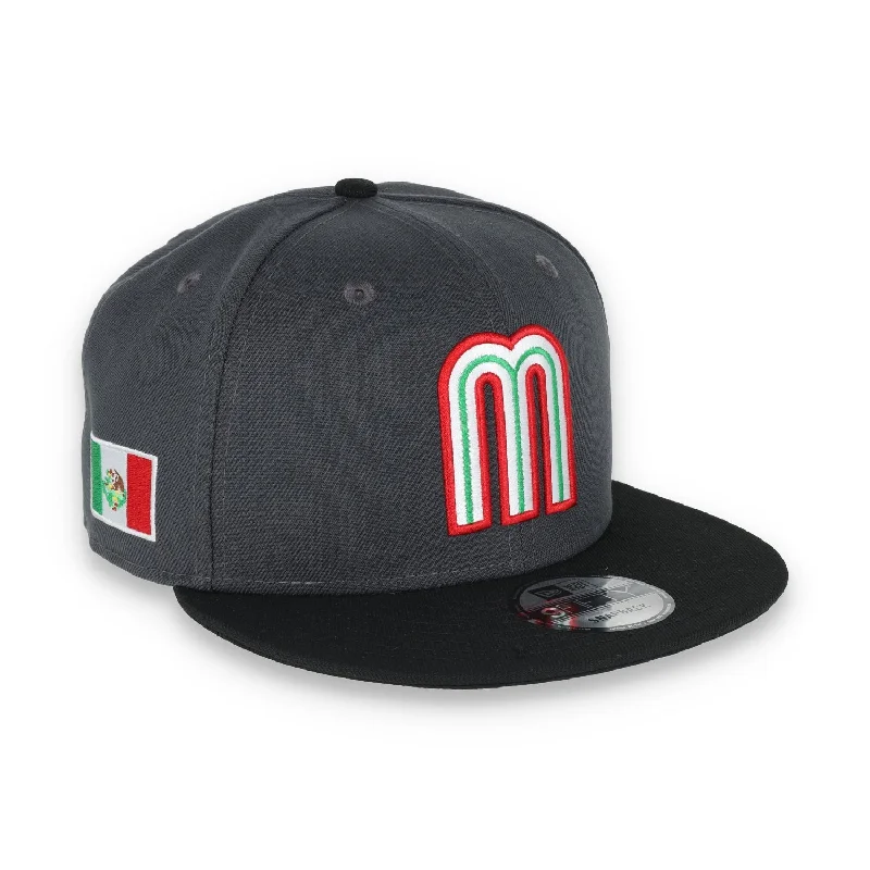 Limited Edition Hat-NEW ERA OFFICIAL MEXICO 9FIFTY SNAPBACK HAT-GRAY/BLACK