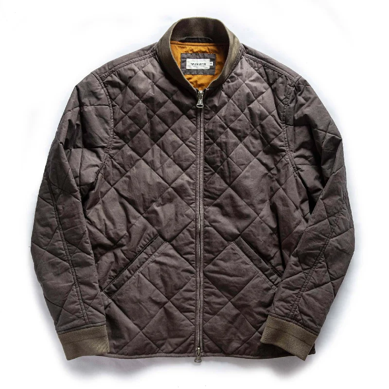 Limited Edition Jacket-The Quilted Bomber Jacket in Espresso