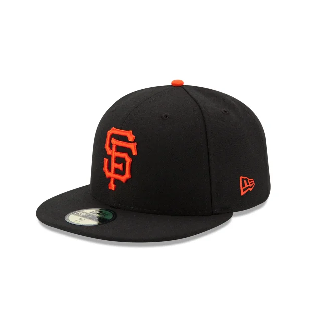 Curved Brim Hat-New Era Kids San Francisco Giants Authentic Collection 59Fifty Fitted