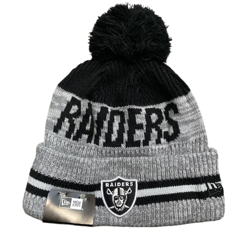 Fishing Hat-New Era Las Vegas Raiders Runner Pom Knit