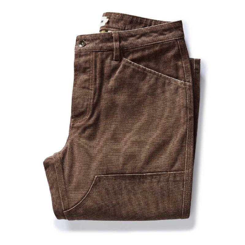 The Chore Pant in Aged Penny Chipped Canvas