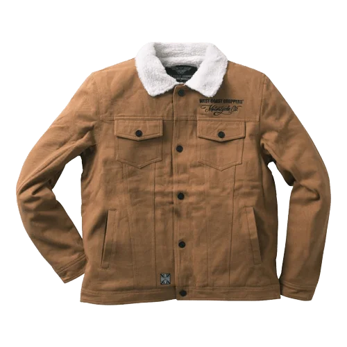 Plaid Jacket-WCC Sherpa Lined Canvas Jacket Duck